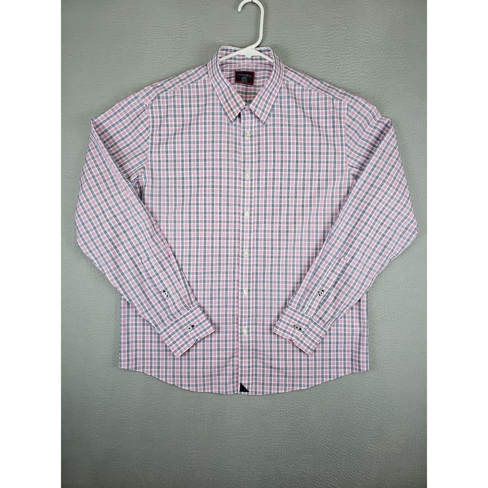 UNTUCKit Wrinkle Free Long Sleeve Button Up Shirt Size Large Multicolor Plaid